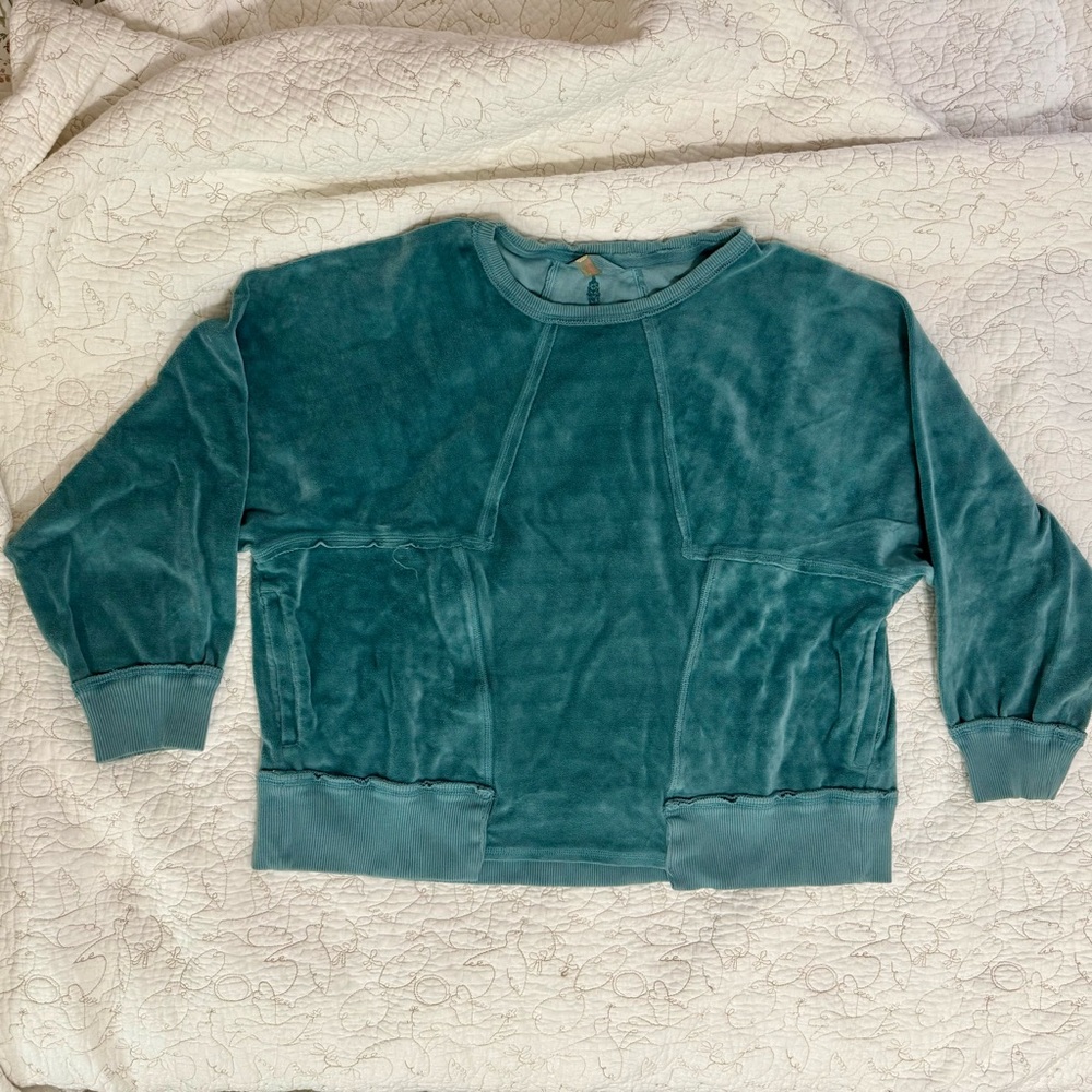 Free People Movement Strive On Sweat Velour Sweatshirt
